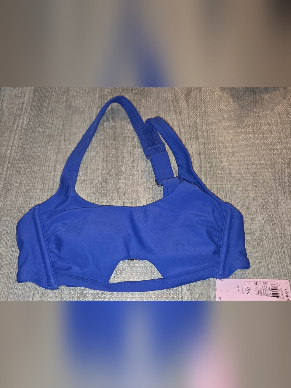 NWT wild fable Cobalt Blue Cutout Bikini Top XS